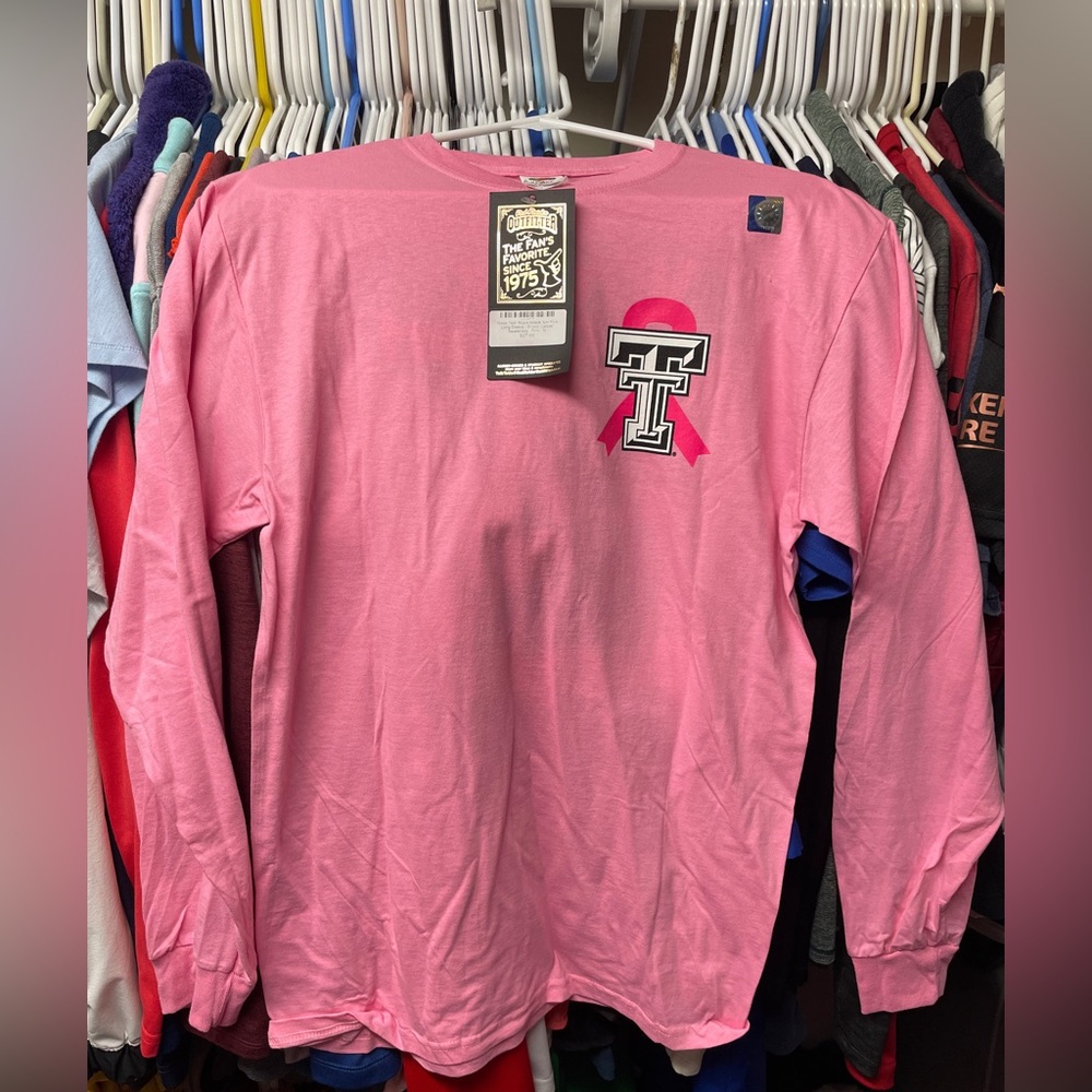 Texas Tech Breast Cancer Awareness Long-sleeve Shirt